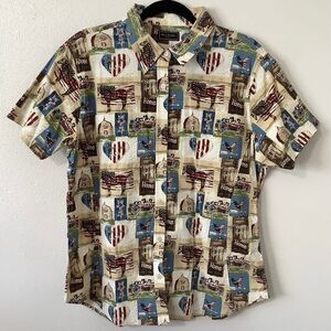 Bit & Bridle Cottagecore Americana Western Country Cowgirl Rodeo Button Down Top